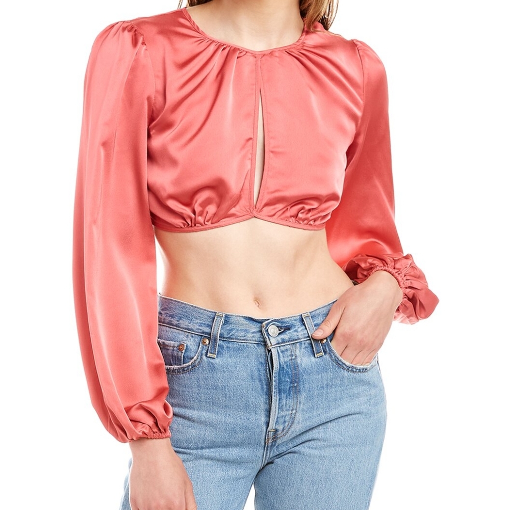 FINDERS KEEPERS Palm top in spice pink